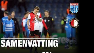 Samenvatting  PEC Zwolle  Feyenoord 20182019 [upl. by Adnolat]