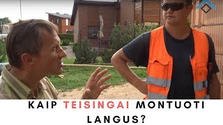 Kaip teisingai MONTUOTI LANGUS [upl. by Lari636]