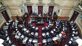 Sesión en el Senado debate de la ley de financiamiento universitario y la boleta única [upl. by Landahl505]