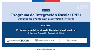 Webinar Proceso de Evaluación Diagnóstica Integral [upl. by Ilenna]