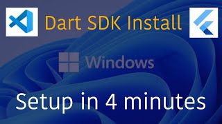 How to install darts sdk in hindi  dart SDK setup in hindi  Windows  vs code  android studio [upl. by Countess776]