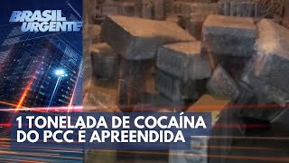 PCC Mais de uma tonelada de cocaÃ­na  Brasil Urgente [upl. by Dobbins]