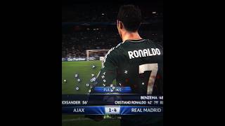 Ronaldo hattrick vs Ajax ☠️ cristiano ronaldo realmadrid football edit shorts cr7 viral [upl. by Beore]