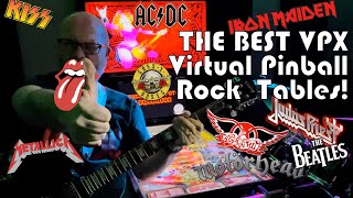 S3E8 VPX Virtual Pinball Rock Band Tables ACDC Priest Maiden Stones KISS GnR Metallica amp more [upl. by Eninaej]