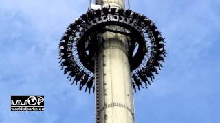 Scream Heide Park Soltau  Off Ride  Gyro Drop  Free Fall Tower [upl. by Roinuj858]