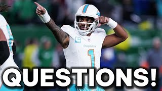 Questions About Miami Dolphins QB Tua Tagovailoa [upl. by Nehgam]