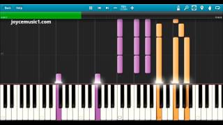 Sia  Chandelier Piano Version Tutorial  70 speed [upl. by Ornie403]