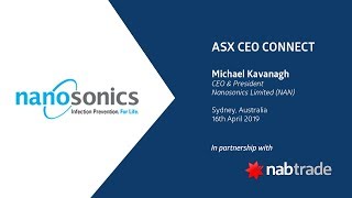 ASX CEO CONNECT  Nanosonics Limited ASX NAN [upl. by Caneghem]