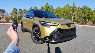 2024 Toyota Corolla Cross XSE AWD Hybrid Start Up Walkaround Test Drive and Review [upl. by Rosenberger759]