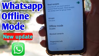 How to Show Offline on Whatsapp  Whatsapp Offline Mode [upl. by Limak784]