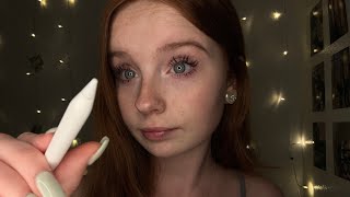 ASMR Tracing amp Drawing On Your Face ✍🏼 Layered Sounds [upl. by Nylassej]