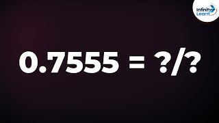 How do we Write a Non Terminating Recurring Decimal in the form P by Q Part 1  Dont Memorise [upl. by Anileva]