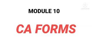 Module 10 All CA Form Imp for DGCA [upl. by Alano536]