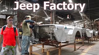 MD Juan Jeep Factory Tour WW2 Willys Jeep reproductions parts and kits [upl. by Eirallam]