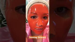 Skincare Pfege Meine Routine sheetmask Hydrogel MASK Vitamin C skincaresheetmask [upl. by Hardy]