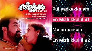 Nirnayam Malayalam Songs Jukebox  R Anandh  Mohanlal Heera Rajagopal [upl. by Lirrehs963]