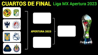 ASÍ se JUGARÁN los PARTIDOS de CUARTOS DE FINAL en la LIGUILA de la LIGA MX torneo APERTURA 2023 [upl. by Limak149]