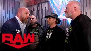 Triple H lays out the rules for DX Raw Oct 10 2022 [upl. by Artenra139]