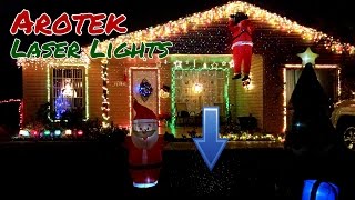 Arotek Outdoor Laser Lights for Christmas [upl. by Newcomb]