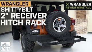 Jeep Wrangler Smittybilt 2quot Receiver Hitch Rack 19872018 YJ TJ JK amp JL Review amp Install [upl. by Amir]