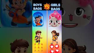 BOYS BAGS🔥 VS Girls BAGS short viral comedy satisfying girl [upl. by Gnas]