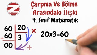 Çarpma Ve Bölme Arasındaki İlişki 4 Sınıf [upl. by Javed79]