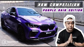 Hottest BMW X6M Competition in Mauritius Purple Rain Edition WRAP [upl. by Negeam]