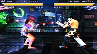 Christie Monteiro vs Jin Kazama Hardest Tekken 5 [upl. by Richara]