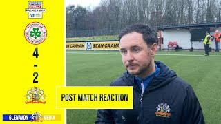 REACTION  Stephen McDonnell Post Match Interview  Cliftonville 42 Glenavon  170224 [upl. by Mada]