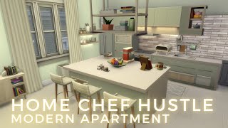 Home Chef Hustle Modern Apartment 🧇 The Sims 4 Speed Build [upl. by Merla]