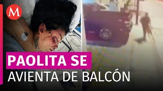 VIDEO Paolita Suárez se avienta del balcón esto se sabe del caso al momento [upl. by Saenihp]