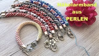 HÄKELARMBÄNDER MIT PERLEN PERLENARMBÄNDER Anna´s Perlen [upl. by Myrwyn]