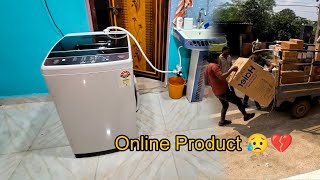 Haier 65kg Automatic Washing Machine Open box delivery and demo installation from Flipkart [upl. by Gruber]