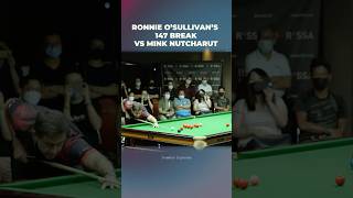 Ronnie OSullivans 147 Break vs Mink Nutcharut in Singapore 2022 shorts [upl. by Irah]