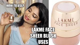 How to use lakme face sheer Blush  Lakme Highlighter  best uses [upl. by Latsyek127]