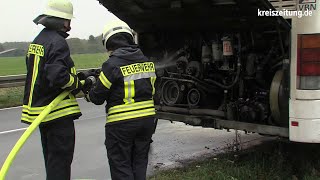 Feuer in Schulbus bei Apelstedt [upl. by Tyrrell315]