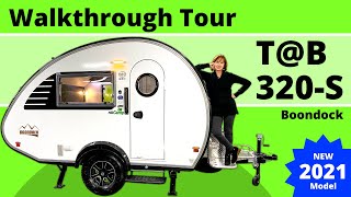 NEW TAB 320S by nuCamp RV  2021 Model  Walkthrough Tour [upl. by Genovera49]