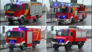 H3 Verkehrsunfall LKW  Einsatzfahrten Freiwillige Feuerwehr VG BernkastelKues  RTW DRK [upl. by Nimajnab]