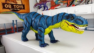 CUSTOM SUPER COLOSSAL TREX MAMENCHISAURUS HYBRID DINOSAUR TOY REPAINT  TYRANNOSAURUS REX  TREX [upl. by Hayila300]