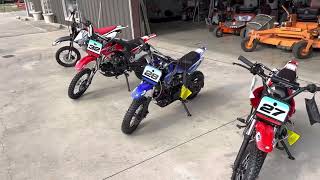 Apollo 110cc Dirt Bike Line Up x14 db32 db28 db27 [upl. by Charo]