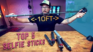 Top 5 Selfie Sticks for GOPRO or any Action Cameras 👏 [upl. by Nasya]