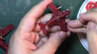 Aeronautica Imperialis Painting Ork Dakkajets [upl. by Yamauchi]