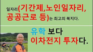 일자리공무직 기간제 공공근로 노인일자리 공무원요양사는 최고의 복지다 유학보다 이차전지투자다 [upl. by Nylecoj]