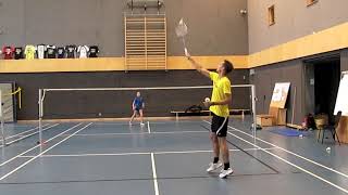 Badminton Schlagsicherheit Komplexübung 3 vs 1 Ecke Zuspiel aus dem Hinterfeld Vorhand [upl. by Sweet950]