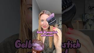 Glossing das pflegt💜 haare glossing SHYNE gelbstich haarefärben [upl. by Llennor]