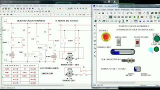 Circuito electromecánico virtual con el sensor inductivo [upl. by Los246]