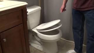 Installing a New Toilet Seat  Slow Close Toilet Seat [upl. by Bibbie833]