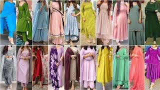 Simple or Stylish Plain Punjabi Suit Design Ideas 2023  College Going Girls Special Plain Suit [upl. by Conlen891]