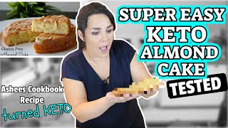 EASY KETO ALMOND CAKE  Ashees Cookbook Recipe [upl. by Hallutama]