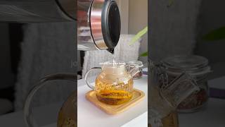 let’s make some orange vanilla honeybush tea 🍵🍃🍊 quiet asmr break cozyliving asmrrelax [upl. by Auhs]